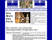 Tablet Screenshot of euro-cork.com